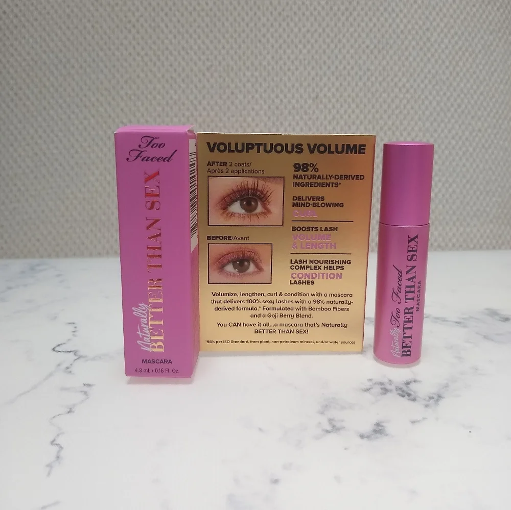 Too Faced Naturally Better Than Sex Mascara .16 oz Mini Travel Size New …